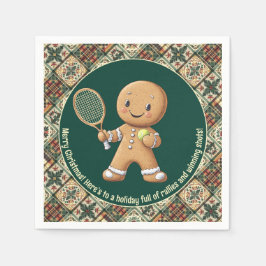 Guardanapo De Papel Gingerpão Tênis Grand Slam 🎾 🎄 texto personaliza