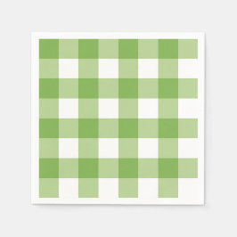 Guardanapo De Papel Gingham do Springtime e Tema de Chá de fraldas de