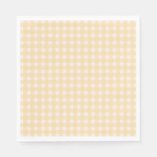 Guardanapo De Papel Gingham Napkin amarelo