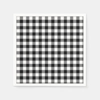 Gingham Preto E Branco