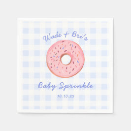 Guardanapo De Papel Gingham Rosquinha de Gingham Personalizado, Sprink