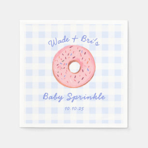Guardanapo De Papel Gingham Rosquinha de Gingham Personalizado, Sprink
