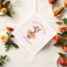 Girafa Bailarina Tutu Animada Chuveiro de Bebê Men