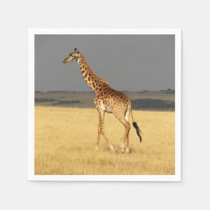 Guardanapo De Papel Girafa cheio da África Animais Africanos