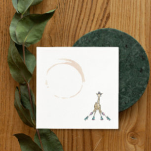 Guardanapo De Papel Girafa em skates para chá de fraldas