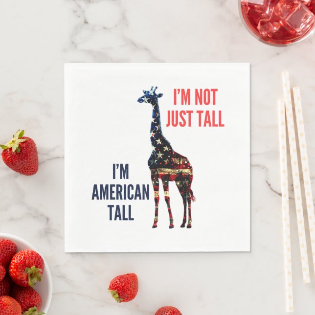 Guardanapo De Papel Giraffe Flag America (Insitu)