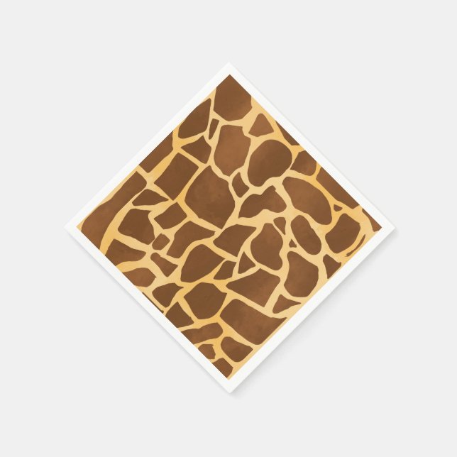 Guardanapo De Papel Giraffe Impressão Napkins (Canto)