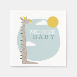 Guardanapo De Papel Giraffe Modern Chá de fraldas Napkins