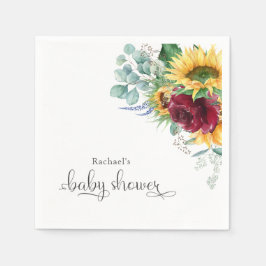 Guardanapo De Papel Girassol e Rosas russos