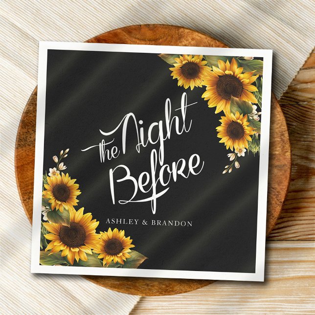 Guardanapo De Papel Girassol Na Noite Antes Do Ensaio Jantar Napkin (Criador carregado)