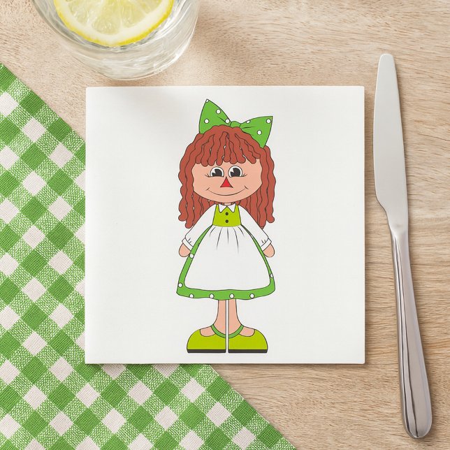 Guardanapo De Papel Girl Doll Napkins (Criador carregado)