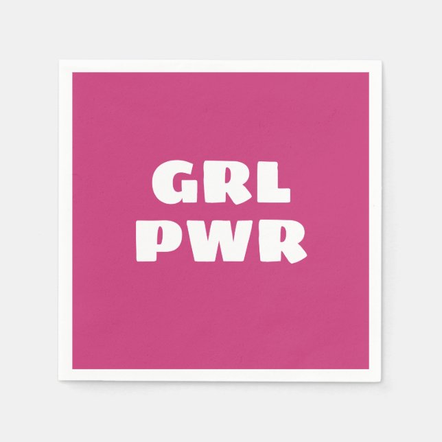 Guardanapo De Papel Girl Power Napkins (Frente)