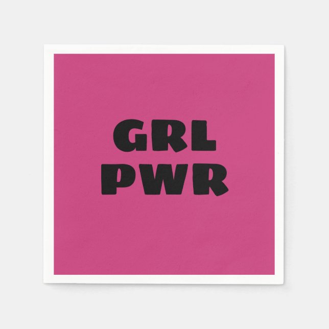 Guardanapo De Papel Girl Power Napkins (Frente)