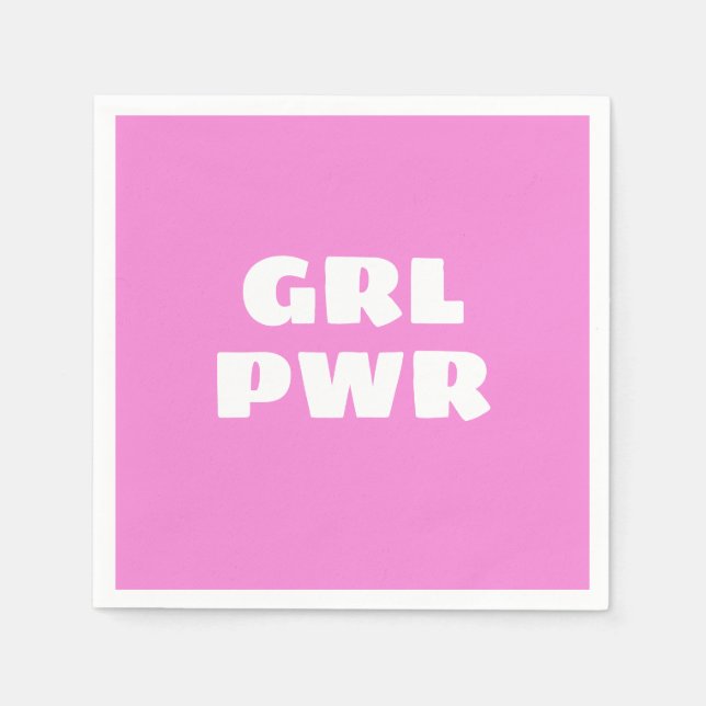 Guardanapo De Papel Girl Power Napkins (Frente)