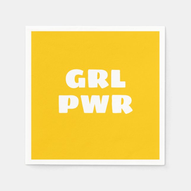 Guardanapo De Papel Girl Power Napkins (Frente)