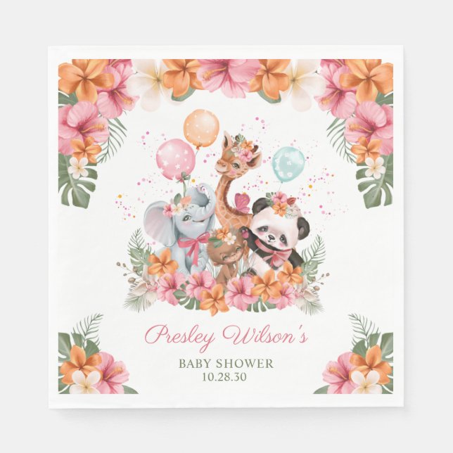 Guardanapo De Papel Girl Selgle Safari (Frente)