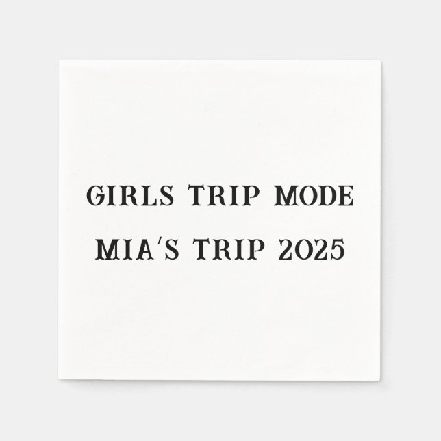 Guardanapo De Papel Girls Trip Mode Custom Party Napkins - Verão de 20 (Frente)