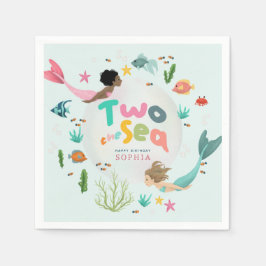 Guardanapo De Papel Girls Whimsical Under the Sea Splash 2nd Birthday