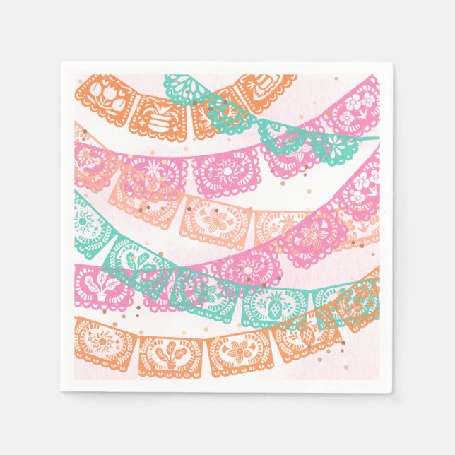 Guardanapo De Papel Girly Fiesta Party Napkins (Frente)