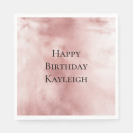 Guardanapo De Papel Girly Glam Blush Pink Birthday