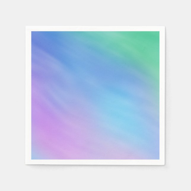 Guardanapo De Papel Girly Soft Rainbow Sky (Frente)