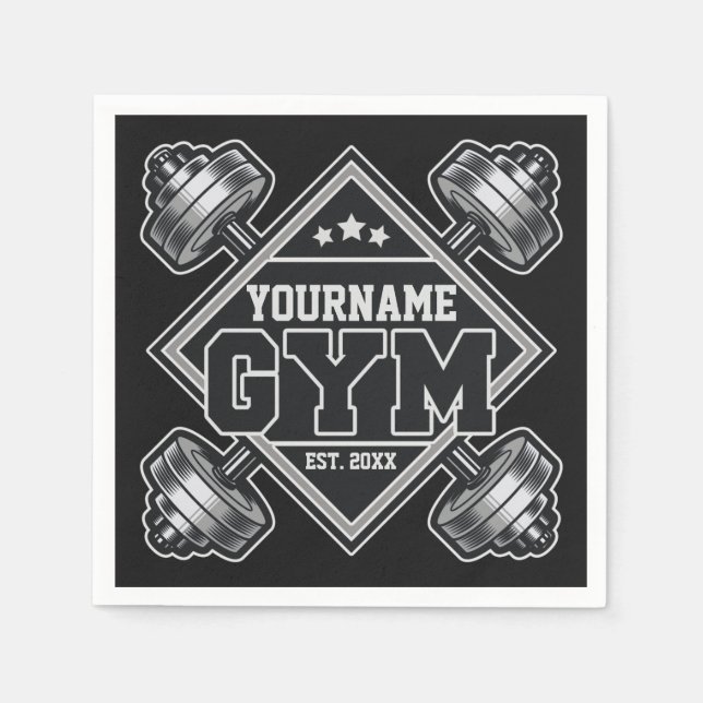 Guardanapo De Papel Giro de Cruzamento de Elevação de Peso do NOME Per (Frente)