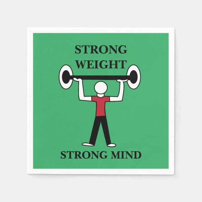 Guardanapo De Papel Giro de Malhação de Bodybuilder (Frente)