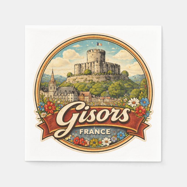 Guardanapo De Papel Gisors França (Frente)