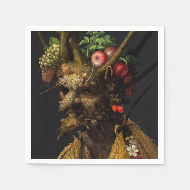 Guardanapo De Papel Giuseppe Arcimboldo - Quatro Assentos numa Cabeça (Frente)