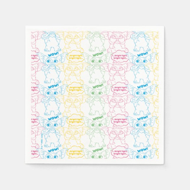 Guardanapo De Papel Gizmo | Bright Light! Bright Light! (Frente)