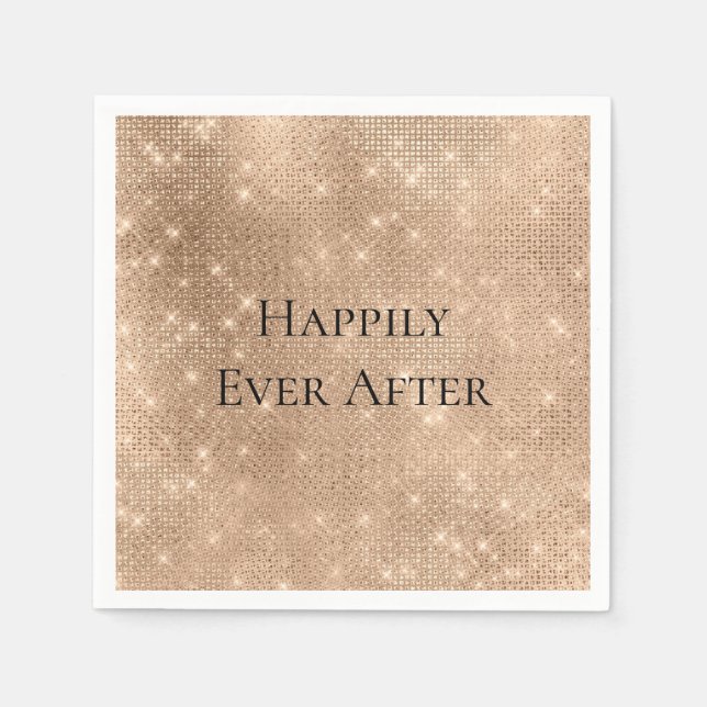 Guardanapo De Papel Glam Champagne Glitz (Frente)