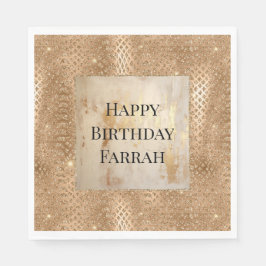 Guardanapo De Papel Glam Glitter Cobra