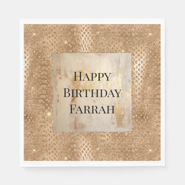 Guardanapo De Papel Glam Glitter Cobra (Frente)