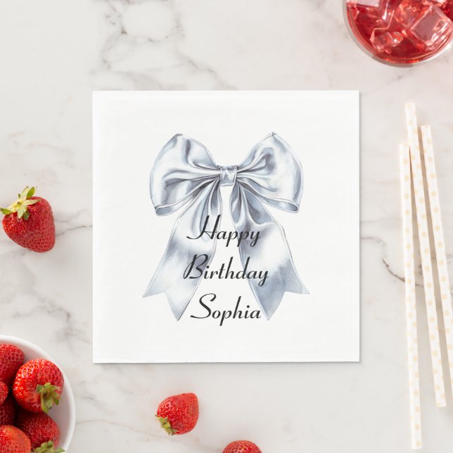 Guardanapo De Papel Glam Silver Arco Birthday (Insitu)
