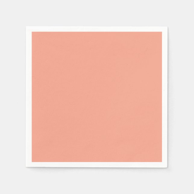 Guardanapo De Papel Glamor Suave - Sólido De Pêssego Suave (Frente)