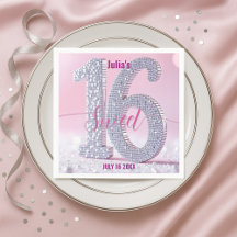 Glamoroso  Chique Elegante Rhinestone Sweet Sixtee