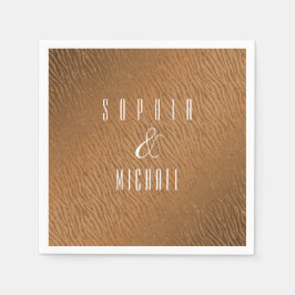 Guardanapo De Papel Glitter Castanho-Castanho para Impressão Personali