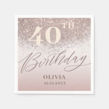 Glitter Dourado do Rosa do Partido Elegante aniver