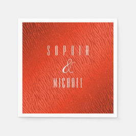 Guardanapo De Papel Glitter Vermelho para Impressão de Animais Persona