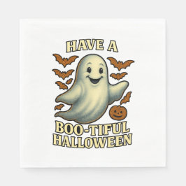 Guardanapo De Papel Glittery Ghost "Have a Boo Belo Halloween"