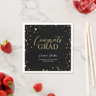 Guardanapo De Papel Glitz moderno graduação personalizada