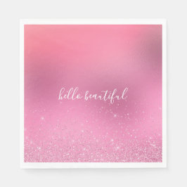 Guardanapo De Papel Glitz Rosa