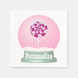 Guardanapo De Papel Globe de neve fofinha e giro inverno