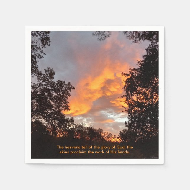 Guardanapo De Papel Glória de Deus (Frente)