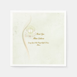 Guardanapo De Papel Glowing angels baptism paper napkins