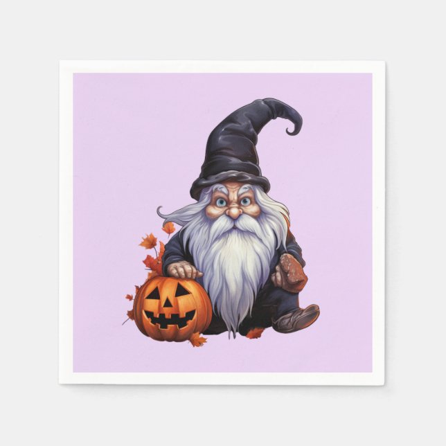 Guardanapo De Papel Gnom gnome Halloween (Frente)