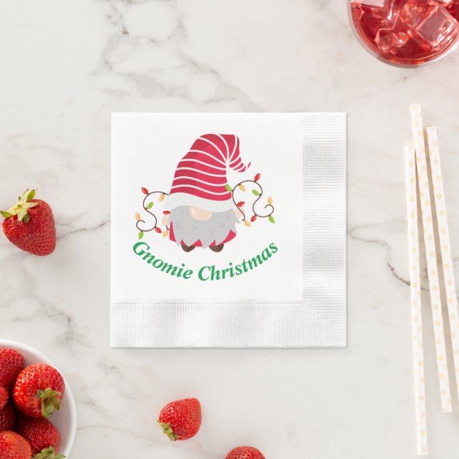 Guardanapo De Papel Gnomie Christmas Napkins (Insitu)