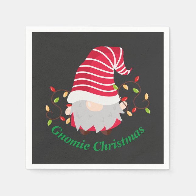 Guardanapo De Papel Gnomie Christmas Napkins (Frente)