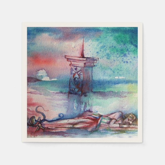 GUARDANAPO DE PAPEL GNOMON E SENHORA DO LAGO (Frente)