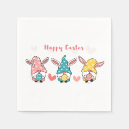 Guardanapo De Papel Gnomos de Páscoa de óculos